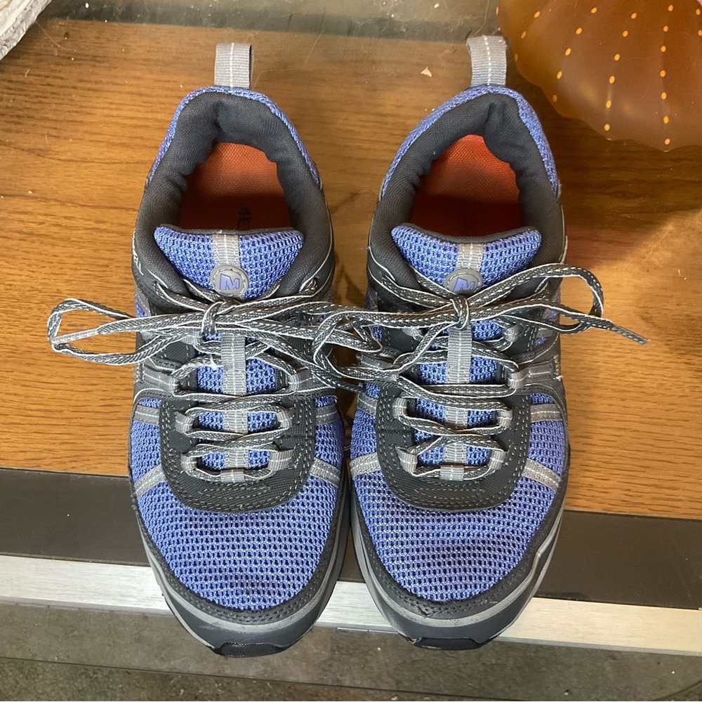 MERRELL WOMENS TRAIL HACE HIKING SNEAKERS 7.5 - Picture 4 of 7